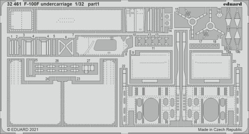 Go to product EDUARD 32461 - 1:32 F-100F undercarriage