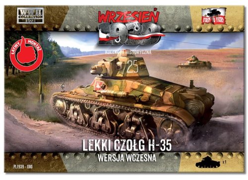 Go to product FIRST TO FIGHT 080 - September 1939 - 1:72 Light tank H-35 early version - magazine with a model kit.