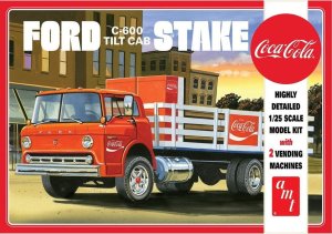 AMT 1147 - 1:25 Ford C-600 tilt-cab Stake with 2 Vending Machines