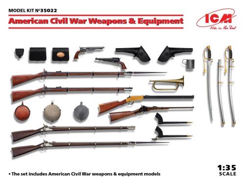 Go to product ICM 35022 - 1:35 American Civil War Weapons & Equipment