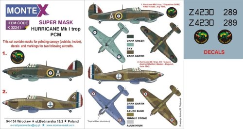 Go to product MONTEX K32241 - 1:32 Hurricane Mk I trop