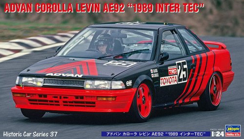 Go to product HASEGAWA HC37 21137 - 1:24 ADVAN Corolla Levin AE92 1989 Inter TEC