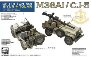 AFV CLUB 35S99 - 1:35 IDF 1/4 ton 4x4 M38A1 / CJ-5 Siyur Reconnaissance Vehicle + Tolar Recoilless Rifle Vehicle