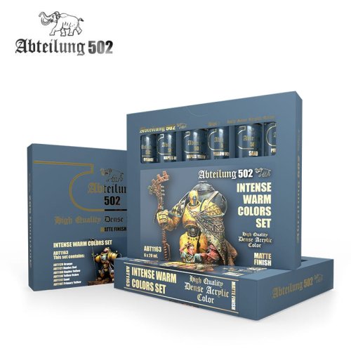 Go to product ABTEILUNG 502 ABT1163 - High Quality Dense Acrylics Colors paint set - Intense Warm Colors Set 6 x 20 ml