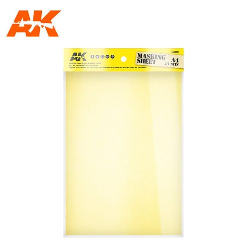 Go to product AK INTERACTIVE 8210 - Masking Sheets A4 2 units