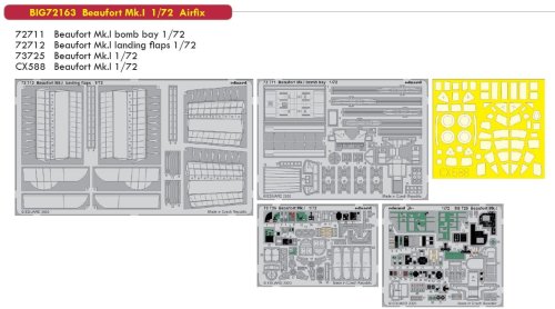 Go to product EDUARD BIG72163 - 1:72 Beaufort Mk.I