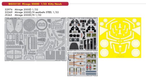 Go to product EDUARD BIG33125 - 1:32 Mirage 2000D