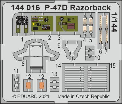 Go to product EDUARD 144016 - 1:144 P-47D Razorback