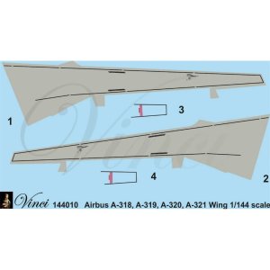 BIGMODEL VINCI 144010 - 1:144 Airbus A318-320 painting wings