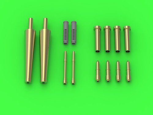 Go to product MASTER AM-48-165 - 1:48 Spitfire Mk. IIb/Vb Barrels for British Hispano 20mm with fairings