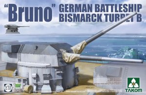 TAKOM 5012 - 1:72 Bruno German Battleship Bismarck Turret B