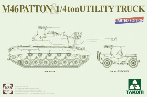 Go to product TAKOM 2117X - 1:35 M46 Patton & 1/4 ton Utility Truck