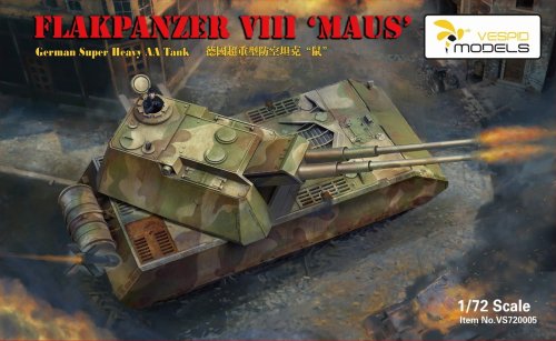 Go to product VESPID MODELS VS720005 - 1:72 Flakpanzer VIII Maus - German Super Heavy AA Tank