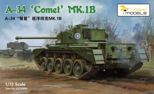 Go to product VESPID MODELS VS720004 - 1:72 A-34 Comet MK.1B