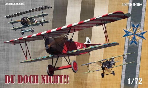 Go to product EDUARD 2135 - 1:72 Du doch nicht!! - Ernst Udet - Albatros D.V, Fokker Dr.I, Fokker D.VII - Triple Combo Limited Edition