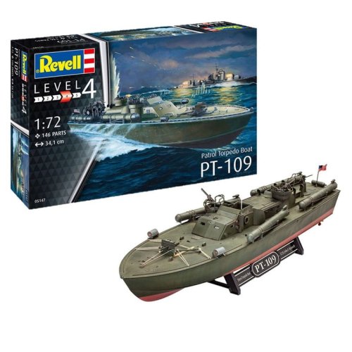 Go to product REVELL 65147 - 1:72 Patrol Torpedo Boat PT-109 - Model Set
