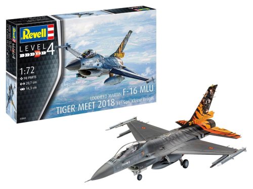 Go to product REVELL 03860 - 1:72 Tiger Meet 2018 Lockheed Martin F-16 MLU 31st Sqn. Kleine Brogel