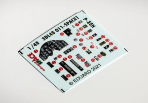 EDUARD 3DL48011 - 1:48 P-38H - Space 3D Decals + PE