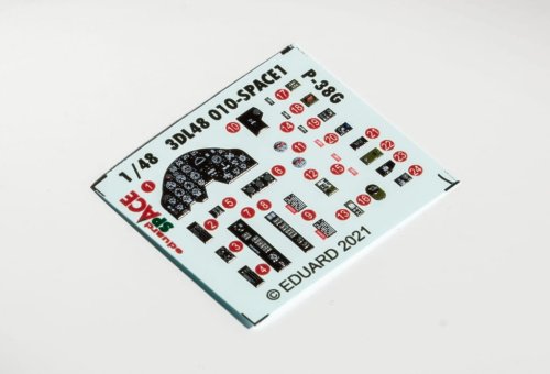Go to product EDUARD 3DL48010 - 1:48 P-38G - Space 3D Decals + PE