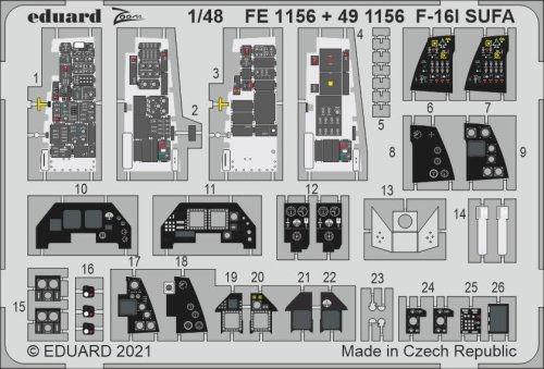 Go to product EDUARD FE1156 - 1:48 F-16I SUFA