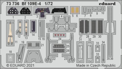 Go to product EDUARD 73736 - 1:72 Bf 109E-4