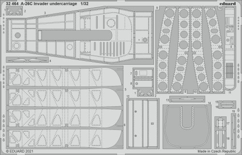 Go to product EDUARD 32464 - 1:32 A-26C Invader undercarriage