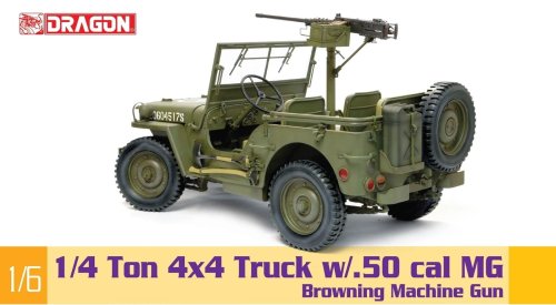 Go to product DRAGON 75052 - 1:6 1/4 Ton 4x4 Truck w/ M2 .50 cal Machine Gun