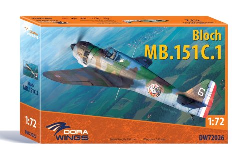 Go to product DORA WINGS DW 72026 - 1:72 Bloch MB.151C.1