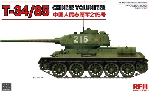 Go to product RYE FIELD MODEL 5059 - 1:35 T-34/85 Chinese Volunteer