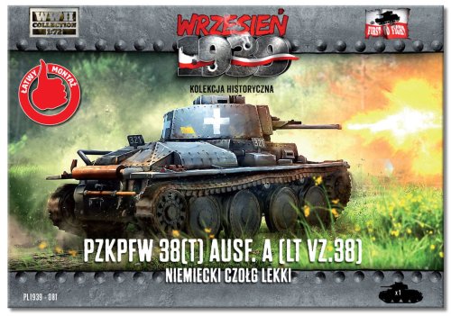 Go to product FIRST TO FIGHT 081 - September 1939 - 1:72 Pz.Kpfw 38(t) Ausf. A (LT VZ .38)