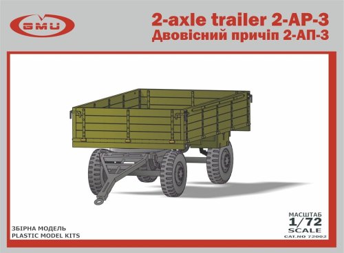 Go to product GMU 72002 - 1:72 2-axle trailer 2-AP-3