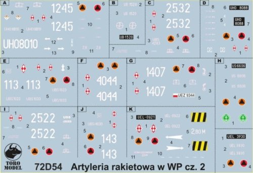 Go to product TORO MODEL 72D54 - 1:72 Rocket Artillery in the Polish Army vol.2