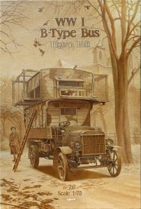 RODEN 737 - 1:72 WWI B-Type Bus Pigeon Loft