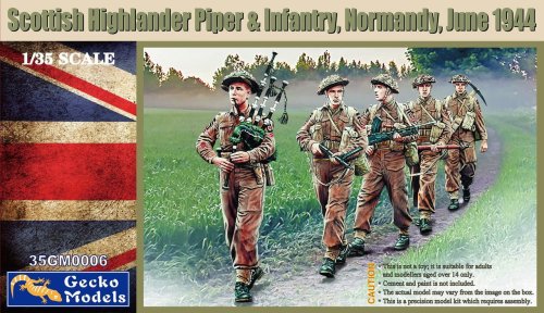 Go to product GECKO MODELS 35GM0006 - 1:35 Scottish Highlander Piper & Infantry, Normandy, June 1944