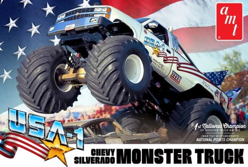Go to product AMT 1252 - 1:25 USA-1 Chevy Silverado Monster Truck