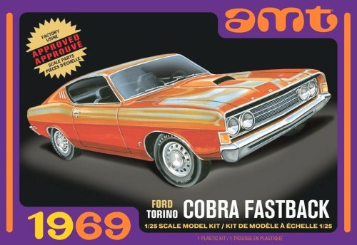 Go to product AMT 1217 - 1:25 1969 Ford Torino Cobra Fastback