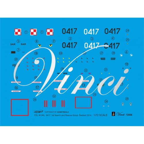 Go to product BIGMODEL VINCI 72008 - 1:72 W3W Sokół 0417