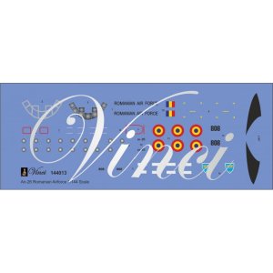 BIGMODEL VINCI 144013 - 1:144 An-26 Romanian Air Force