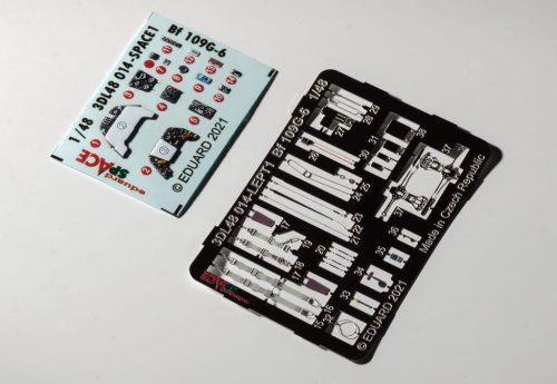 Go to product EDUARD 3DL48014 - 1:48 Bf 109G-6 - Space 3D Decals + PE