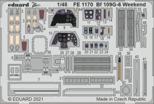 EDUARD FE1170 - 1:48 Bf 109G-6 Weekend