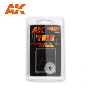AK INTERACTIVE 9137 - Elastic Rigging Bobbin Thin 0,055mm x 20m