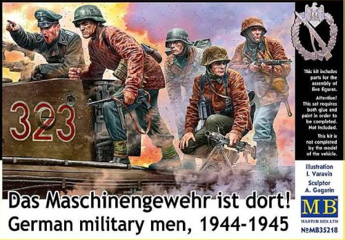 Go to product MASTER BOX 35218 - 1:35 German military men 1944-1945 Das Maschinengewehr ist dort!