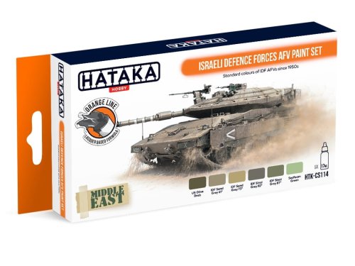 Go to product HATAKA CS114 - Israeli Defence Forces AFV paint set
