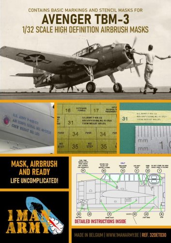 Go to product 1 MAN ARMY 32DET030 - 1:32 Avenger TBM-3