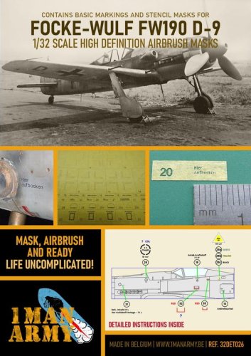 Go to product 1 MAN ARMY 32DET026 - 1:32 Focke-Wulf FW190 D-9