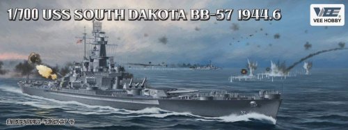 Go to product VEE HOBBY V57005 - 1:700 USS South Dakota BB-57 1944.6