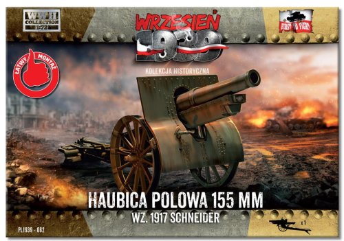 Go to product FIRST TO FIGHT 082 - September 1939 - 1:72 155mm wz.1917 Schneider field howitzer - model kit with a magazine