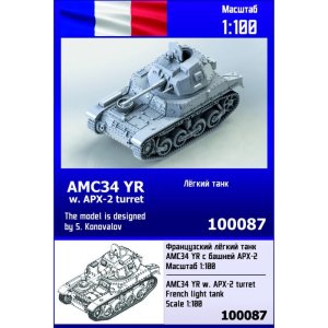 ZEBRANO Z100-087 - 1:100 AMC34 YR with APX-2 turret