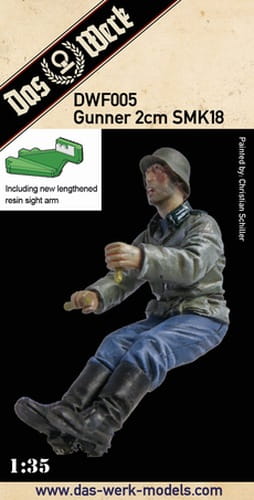 Go to product DAS WERK DWF005 - 1:35 Gunner 2cm SMK18