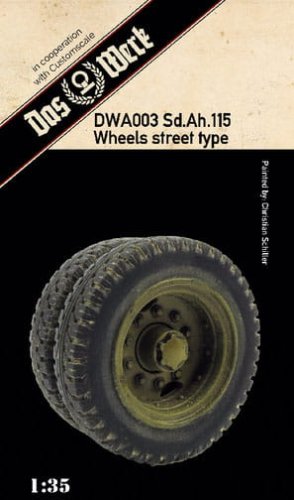 Go to product DAS WERK DWA003 - 1:35 Sd.Ah.115 Wheels street type - Rresin Wheel Set